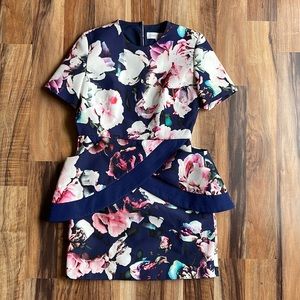 Finders Keepers Floral Structured Dress Size S